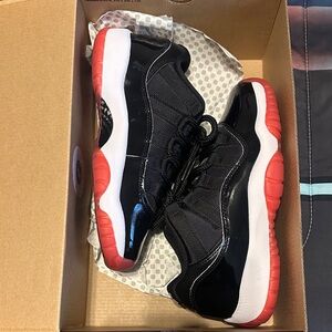 Jordan Retro Low Black and Red Sneakers
